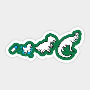 Modern Theory of Evolution T-Rex Dinosaurs Sticker